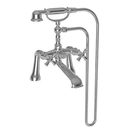 Newport Brass Exposed Tub and Hand Shower Set, Polished Chrome, Deck 2400-4272-26